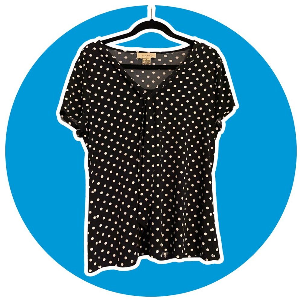 Polka Dot Office Blouse